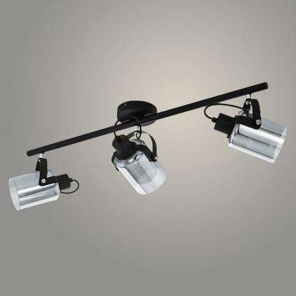 Спот 1121/3 BK черный 3х60W E27 h775